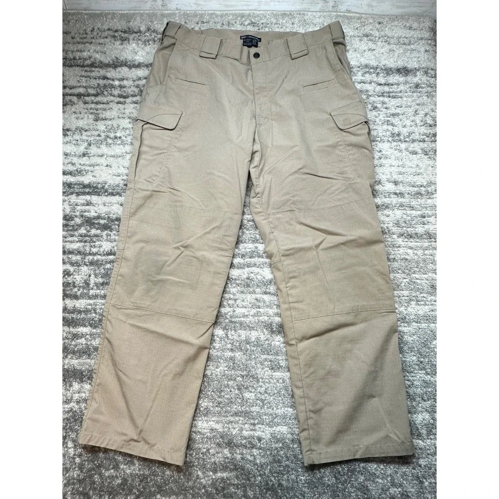 5.11 Tactical Series Strike Pants Mens 38x30 Tan Ripstop‎ Cargo Utility Workwear